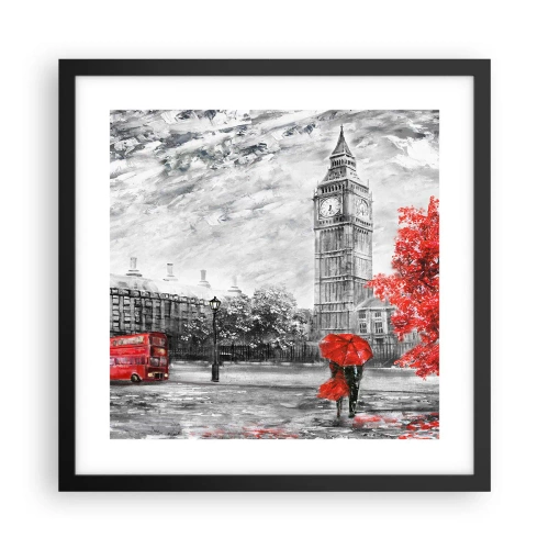 Plakat w czarnej ramie - Ekscytujący dzień - 40x40 cm