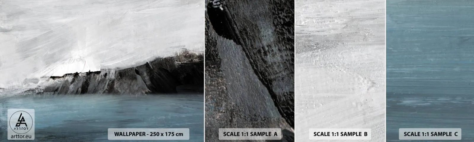 Fototapeta Próbka Standard Eco - Woda – ziemia: starcie żywiołów - Wybrzeże, Krajobraz, Morze - 100x30 cm