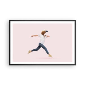 Plakat w czarnej ramie - Szczypta absurdu - 91x61 cm