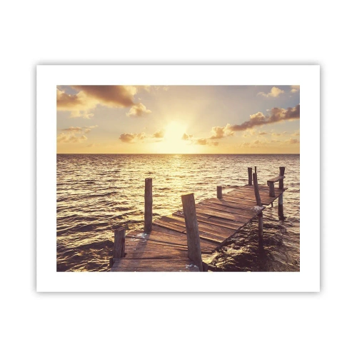 Plakat - Złota kraina łagodności - 50x40 cm