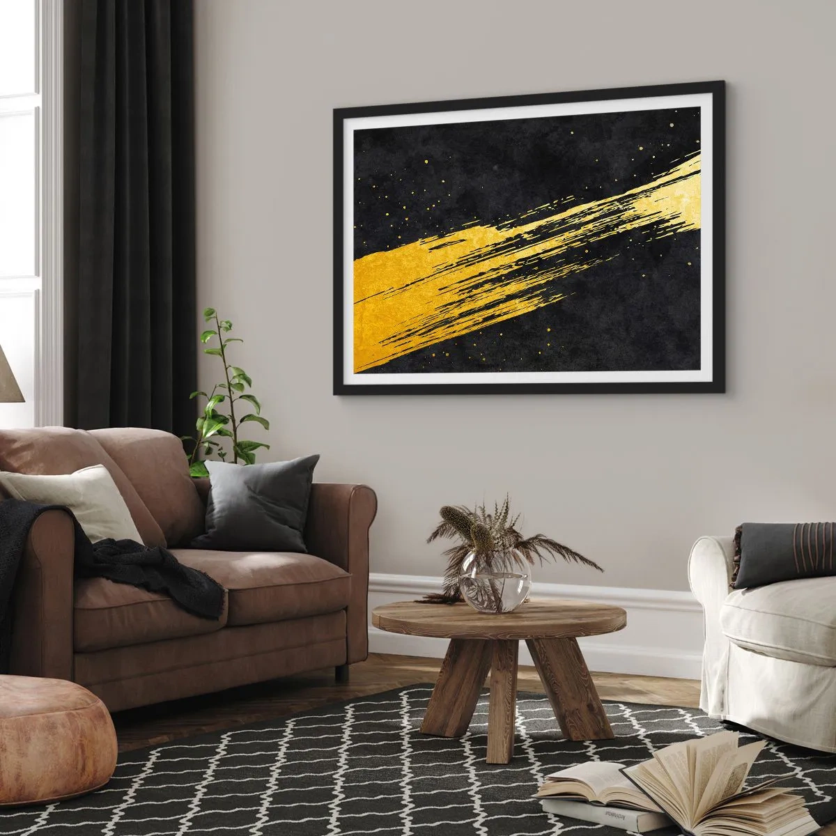 Plakat w czarnej ramie - Skok w nadprzestrzeń - 91x61 cm