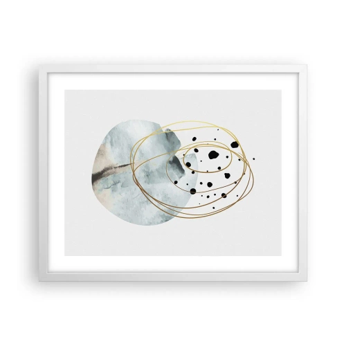 Plakat w białej ramie - W objęciach przestrzeni - 50x40 cm