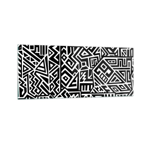 Obraz na szkle - Kompozycja prekolumbijska - 100x40 cm