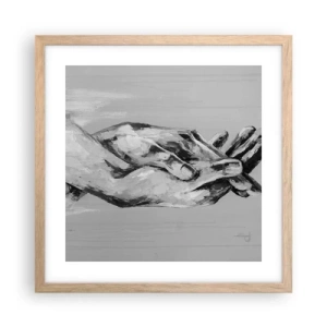 Plakat w ramie jasny dąb - Początek… - 40x40 cm