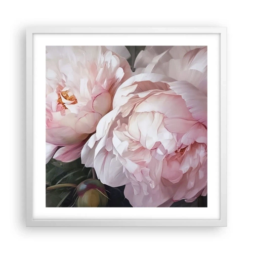 Plakat w białej ramie - Zatrzymane w rozkwicie - 50x50 cm