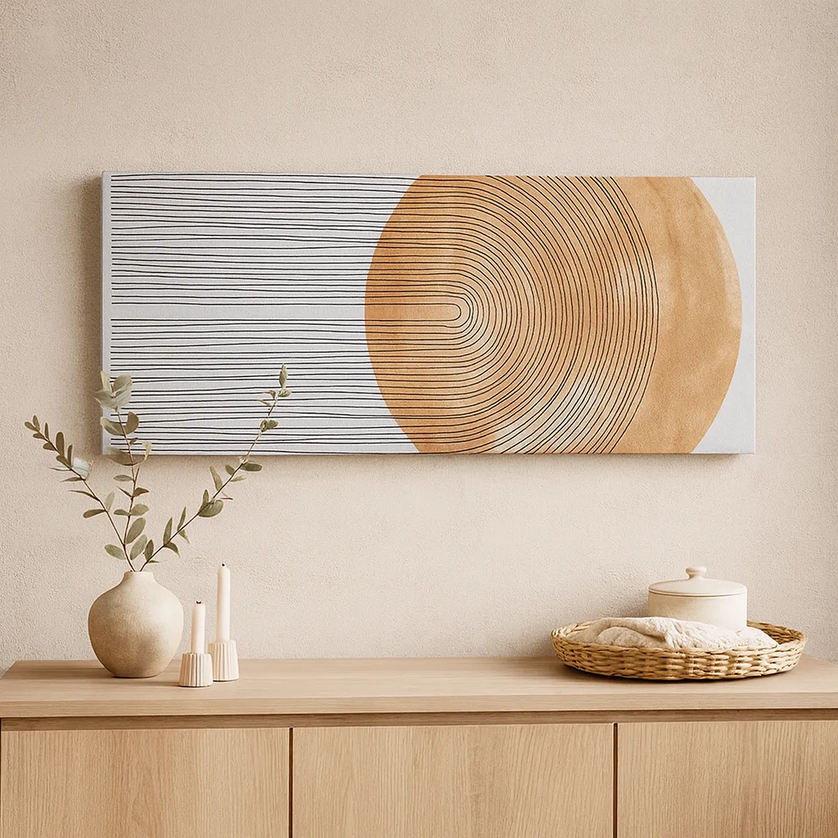 Obraz na płótnie - Kompozycja słoneczna - 30x30 cm