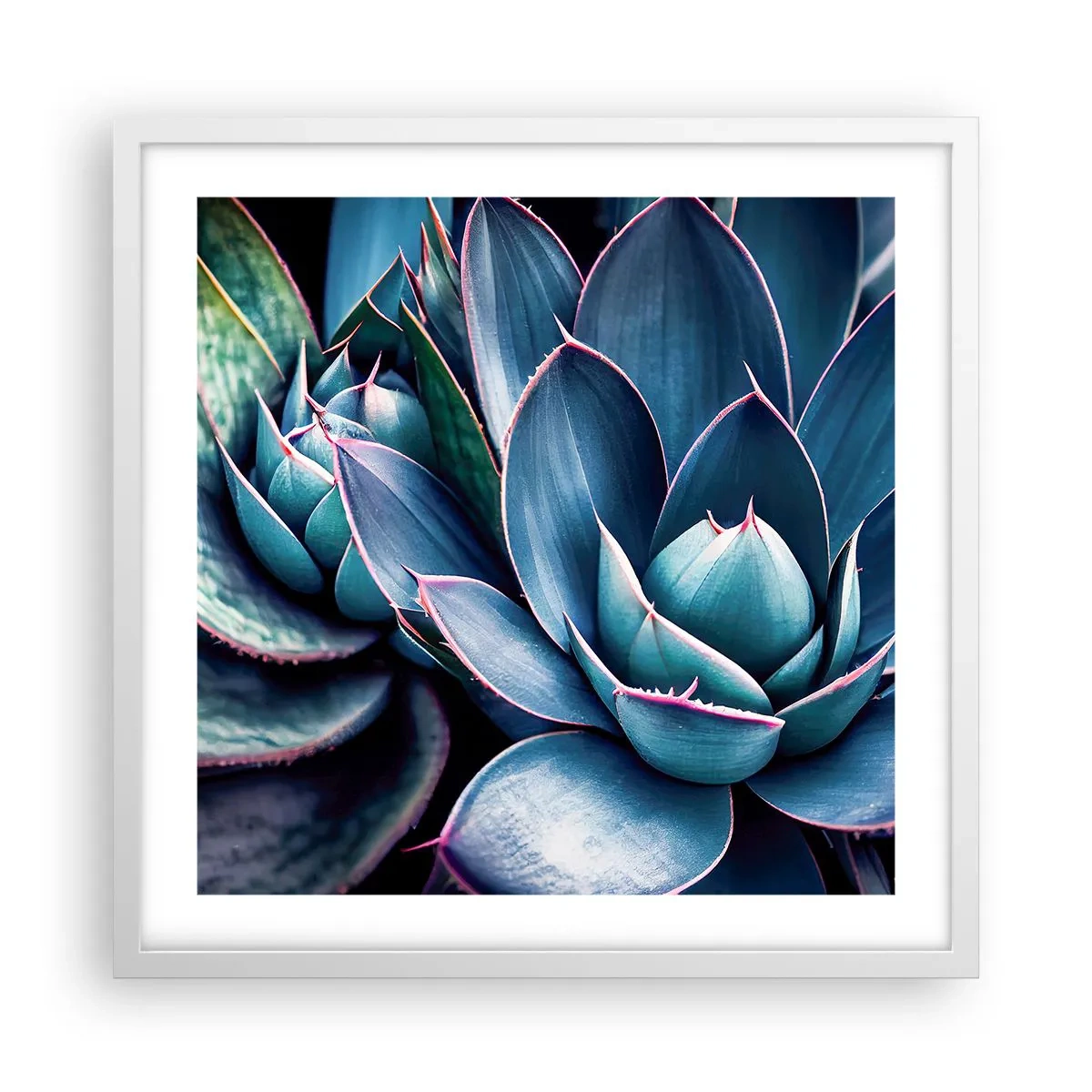 Plakat w białej ramie - Witalna siła - 50x50 cm