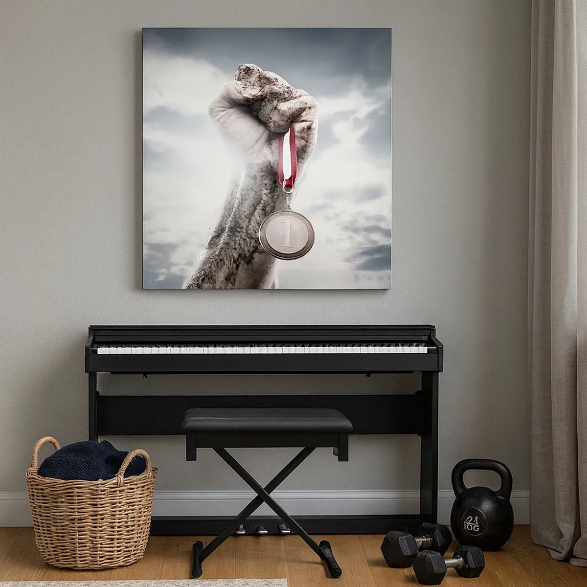 Obraz na płótnie - Per aspera ad astra - 30x30 cm