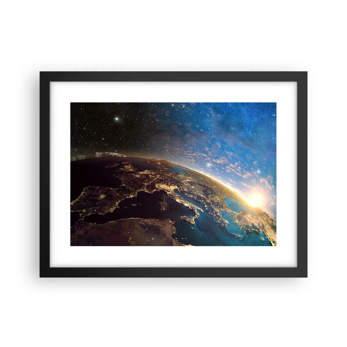 Plakat w czarnej ramie - Spójrzmy na siebie z dystansu - 40x30 cm