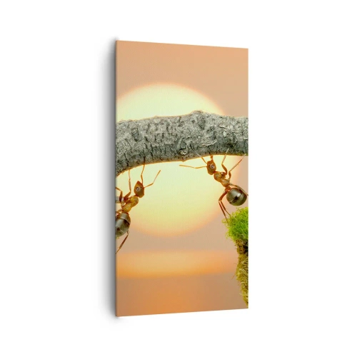 Obraz na płótnie - Radosna, wspólna praca - 65x120 cm