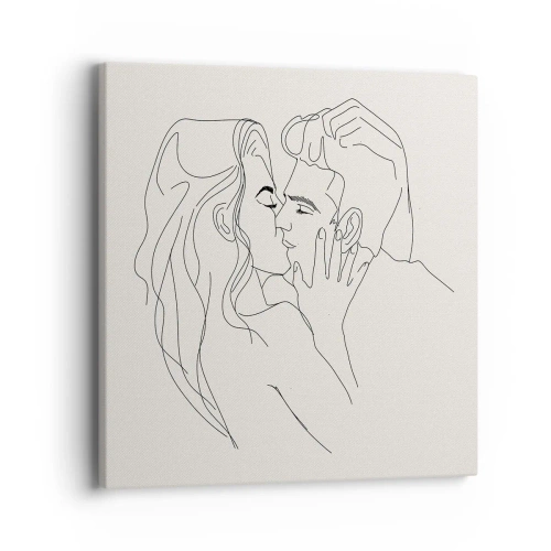 Obraz na płótnie - Splątani uczuciem - 40x40 cm
