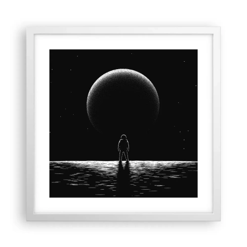 Plakat w białej ramie - Twarzą w twarz - 40x40 cm