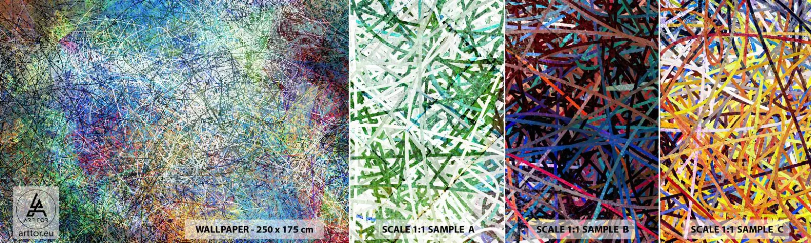 Fototapeta Próbka Standard Eco - To nie takie proste - Abstrakcja, Sztuka, Nowoczesny Wzór - 100x30 cm