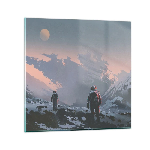 Obraz na szkle - Pod nieznaną gwiazdą - 50x50 cm