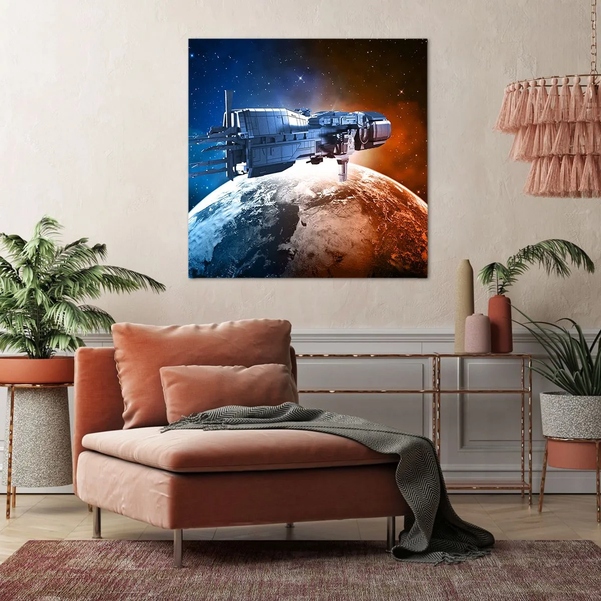 Obraz na płótnie - Uważny obserwator - 60x60 cm