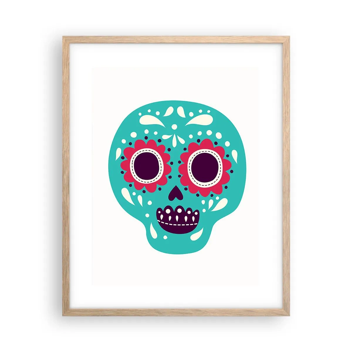 Plakat w ramie jasny dąb - Życie – zabawa aż do śmierci - 40x50 cm