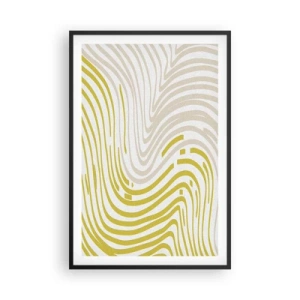 Plakat w czarnej ramie - Kompozycja z łagodnym ugięciem - 61x91 cm