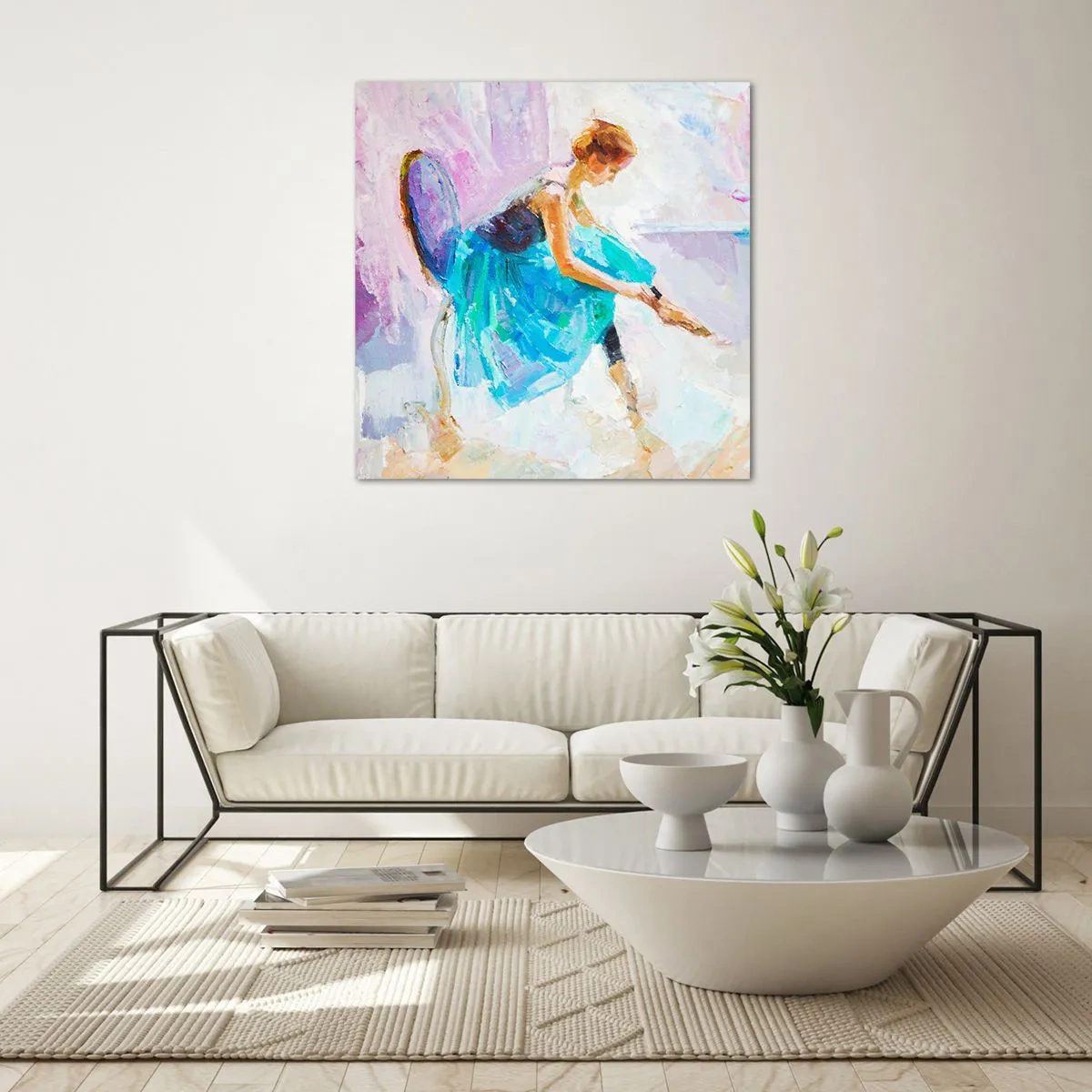 Obraz na szkle - Niewysłowiony wdzięk, subtelny czar - 50x50 cm