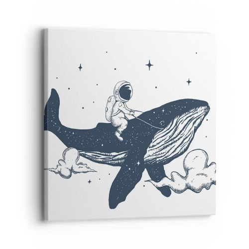 Obraz na płótnie - Kosmiczna przygoda - 30x30 cm