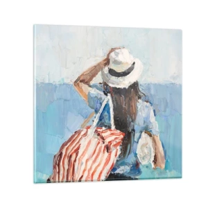 Obraz na szkle - Witaj na wakacjach - 30x30 cm