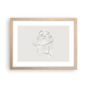 Plakat w ramie jasny dąb - Zarys marzenia - 40x30 cm