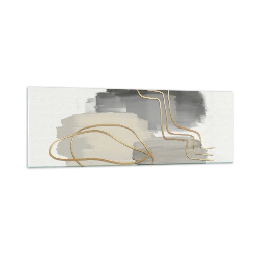 Obraz na szkle - Trwanie i ruch - 90x30 cm