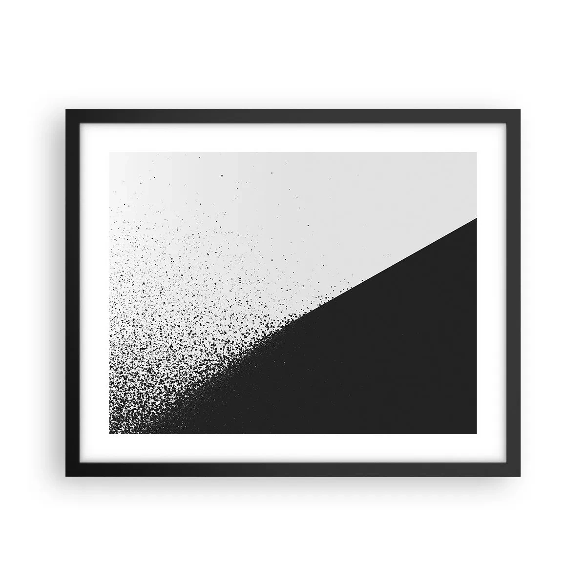 Plakat w czarnej ramie - Coraz szybciej, coraz więcej - 50x40 cm