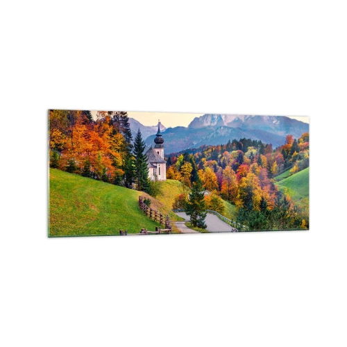 Obraz na szkle - Pejzaż jak malowanie - 120x50 cm