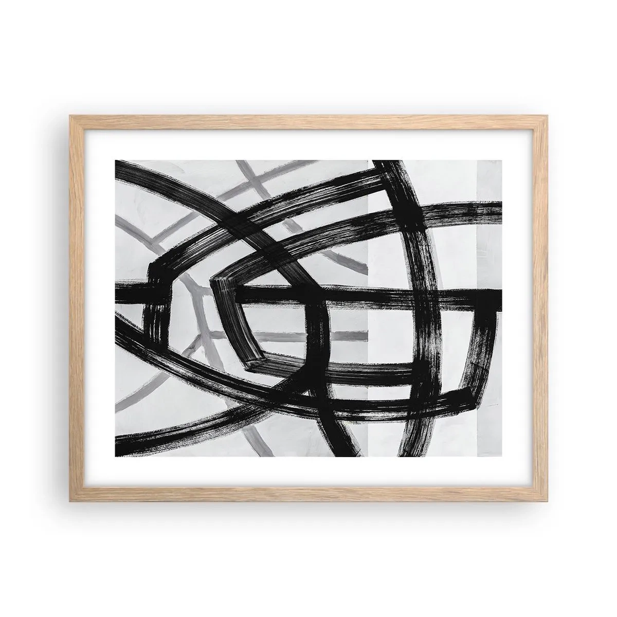 Plakat w ramie jasny dąb - Budowanie głębi - 50x40 cm