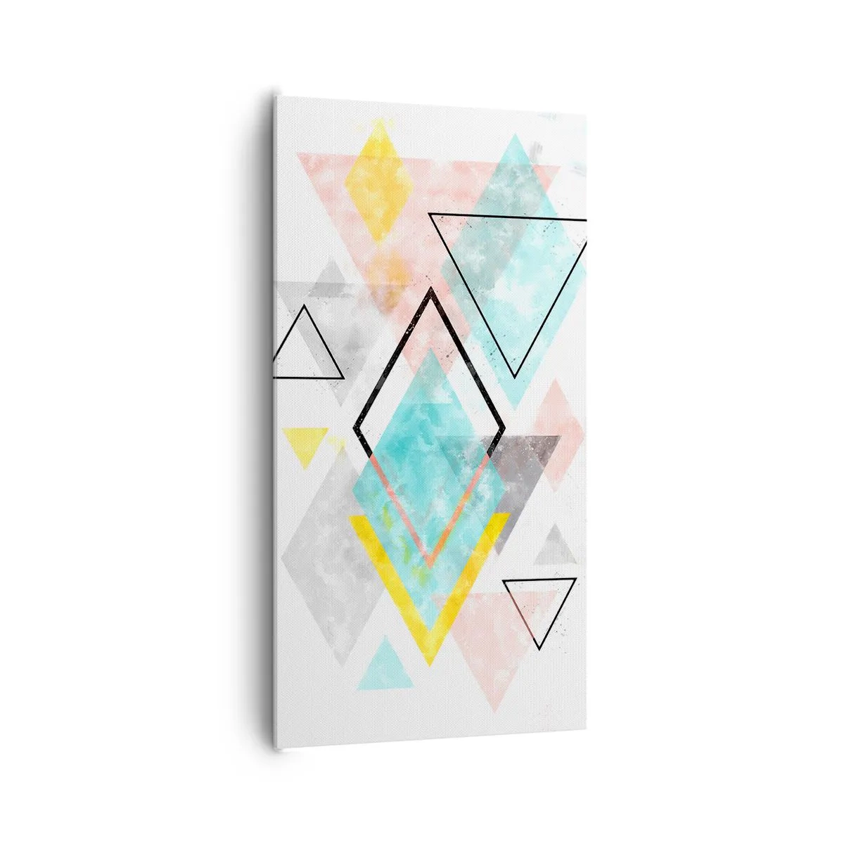 Obraz na płótnie - Igraszka geometryczna - 65x120 cm