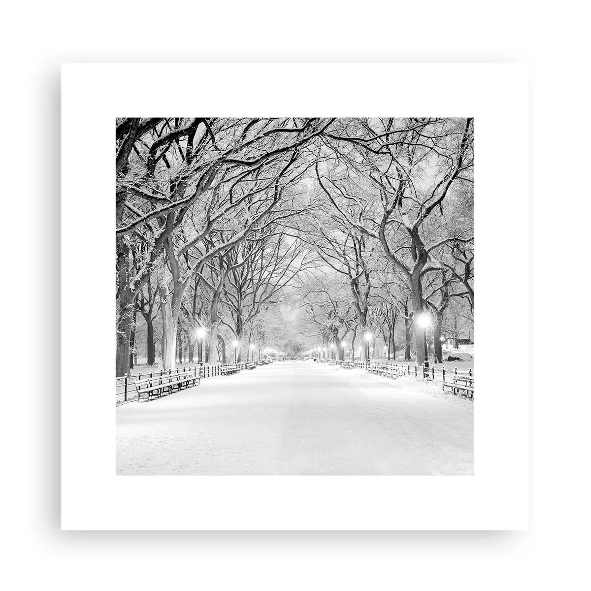 Plakat - Cztery pory roku – zima - 30x30 cm