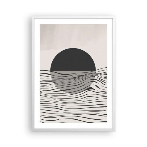 Plakat w białej ramie - Kompozycja połowiczna - 50x70 cm