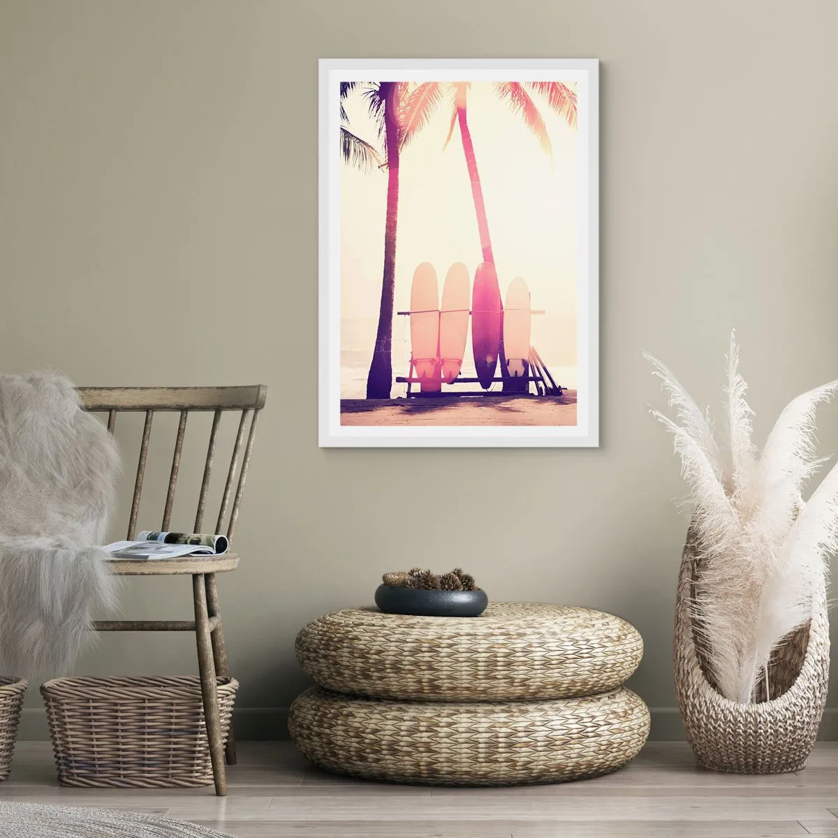 Plakat w białej ramie - To będzie wspaniały dzień - 61x91 cm