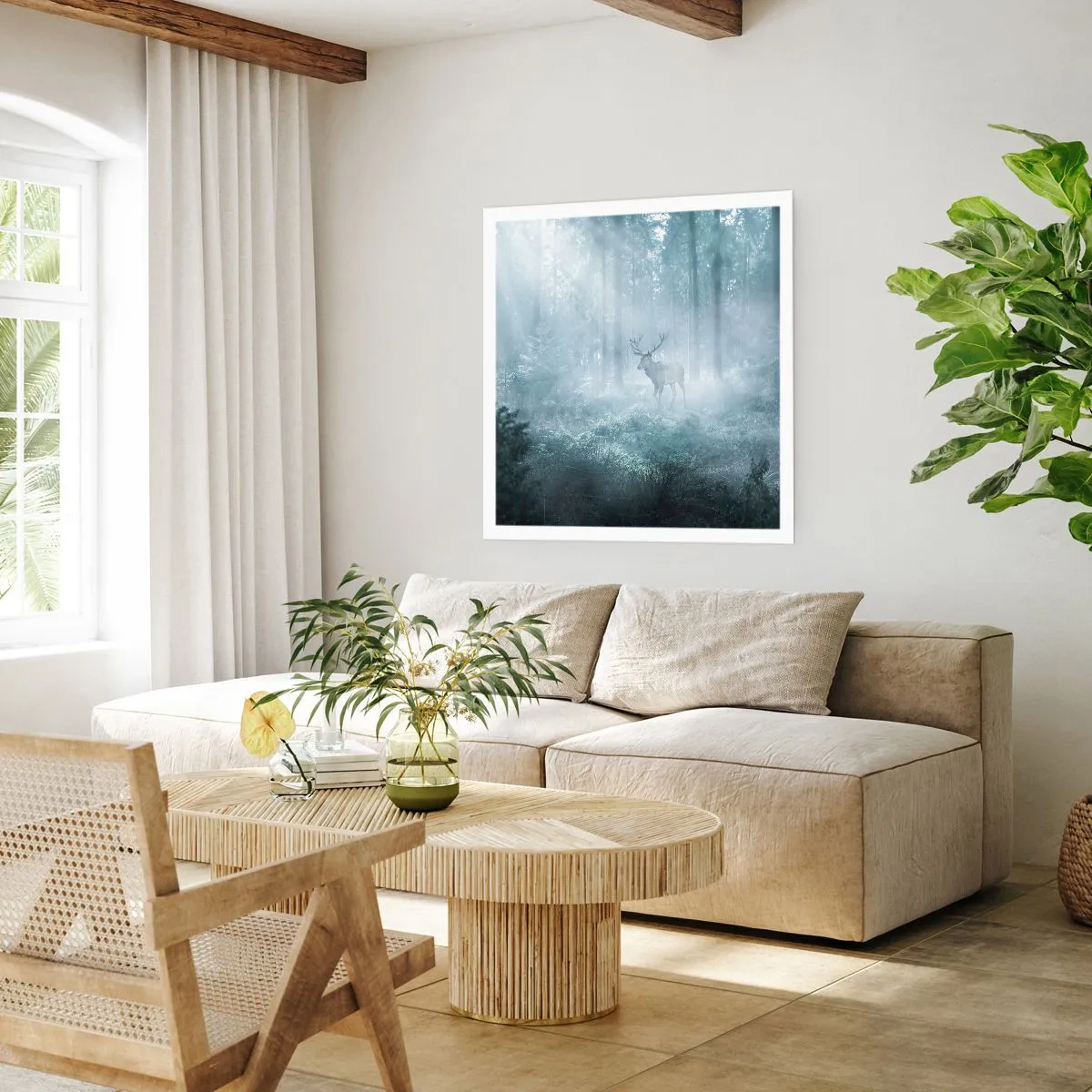 Plakat - Poranny obchód włości - 40x40 cm