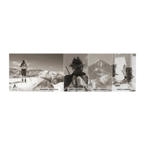 Fototapeta Próbka Premium Sand - A góry te same - Krajobraz, Góry, Narciarz - 100x30 cm