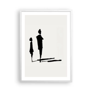 Plakat w białej ramie - Na pewno razem? - 50x70 cm