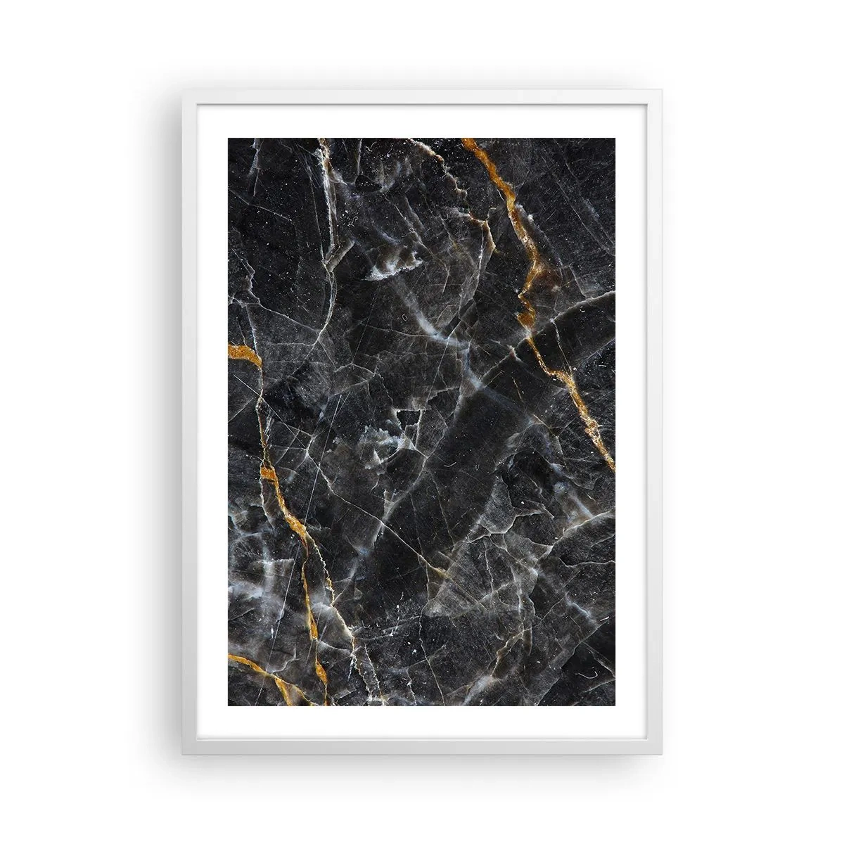 Plakat w białej ramie - Wewnętrzne życie kamienia - 50x70 cm