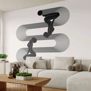 Fototapeta Premium Canvas - Zmysłowa symetria - Kobiety, Linie, Medytacja - 350x256 cm