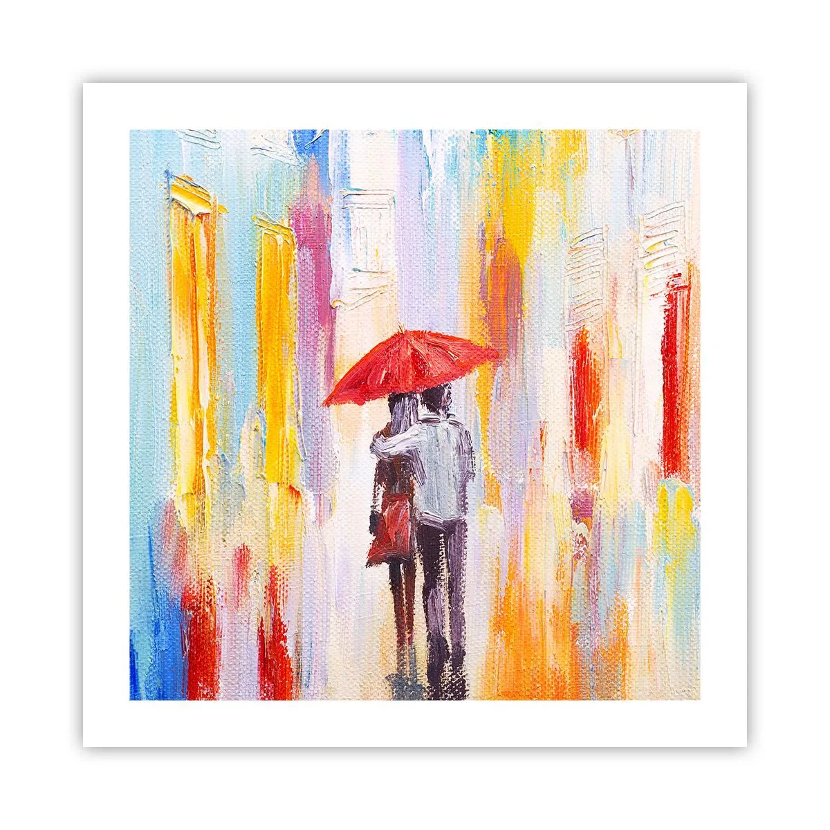 Plakat - Niech pada dalej - 50x50 cm