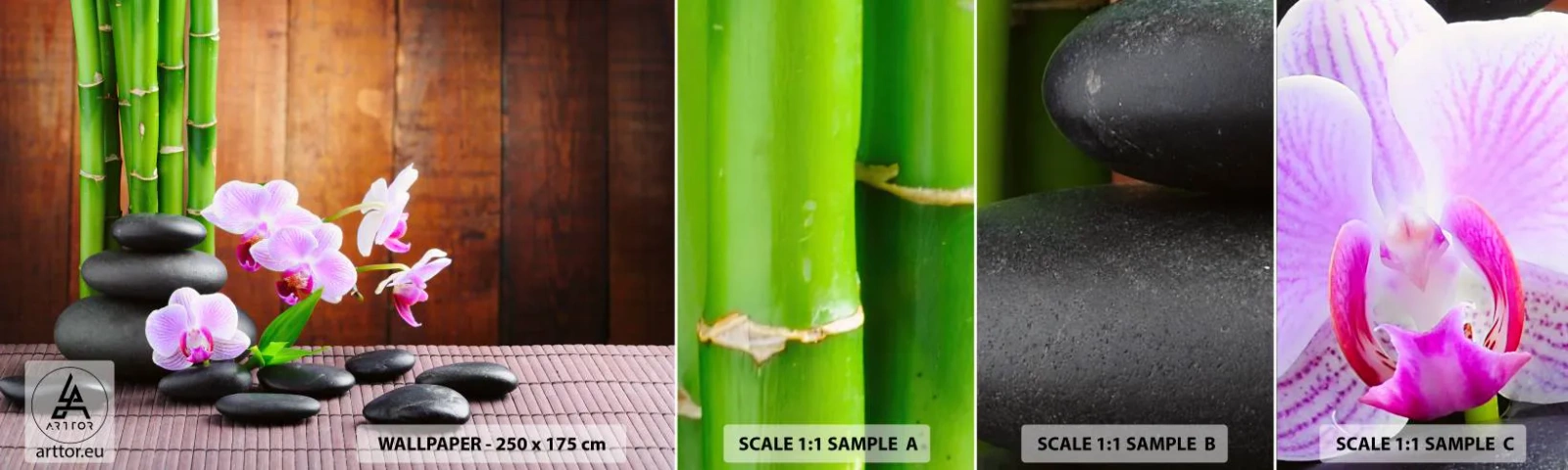 Fototapeta Próbka Standard Eco - Poznaj przyjemności wschodu - Kwiaty, Orchidea, Storczyk - 100x30 cm