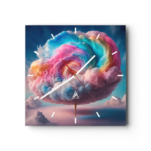 Zegar ścienny - Sen o wesołym miasteczku - 40x40 cm