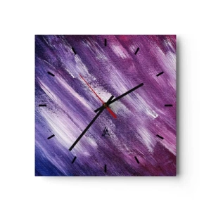Zegar ścienny - Gdy wieje słoneczny wiatr - 40x40 cm
