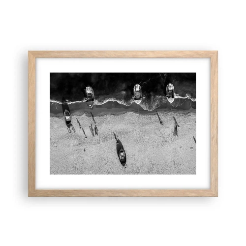 Plakat w ramie jasny dąb - Jeszcze na brzegu… - 40x30 cm