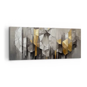 Obraz na płótnie - Kompozycja z lodu i światła - 100x40 cm