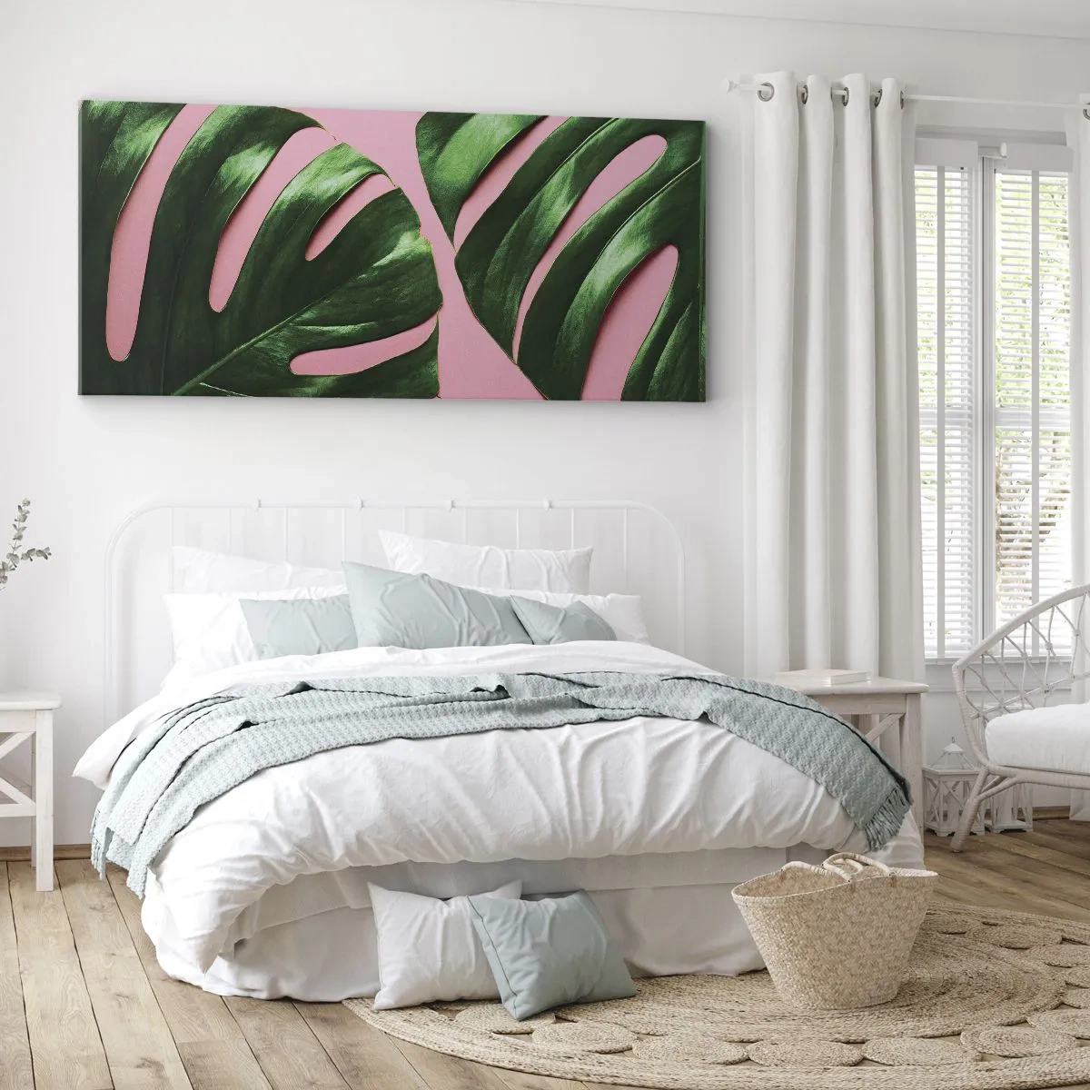 Obraz na płótnie - Zielone rendez-vous - 100x40 cm