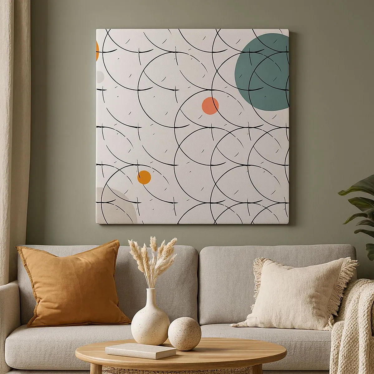 Obraz na płótnie - W pop-artowym duchu - 30x30 cm