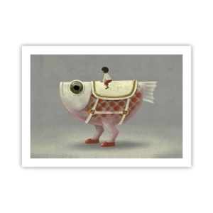 Plakat - Ryboński jeździec - 70x50 cm