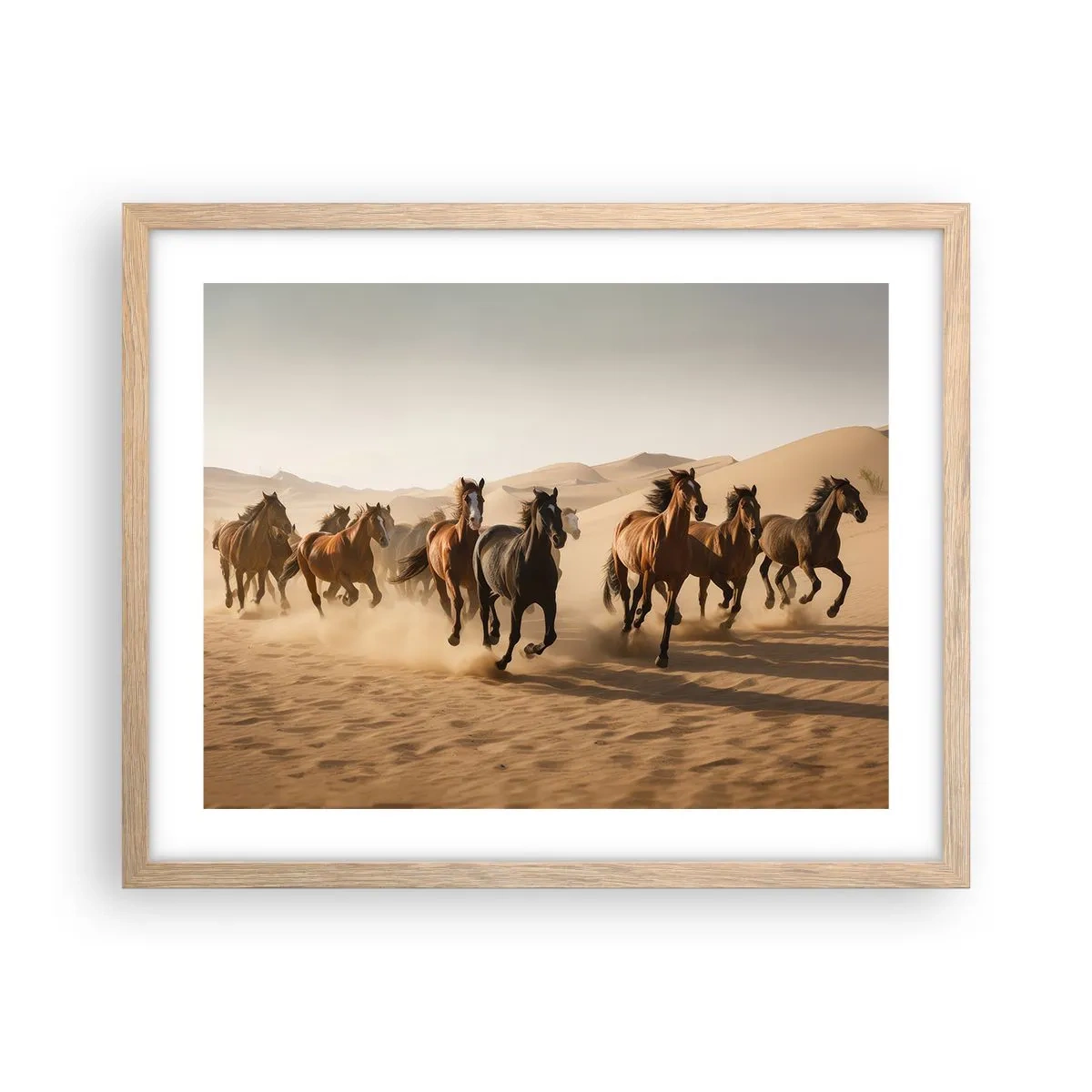 Plakat w ramie jasny dąb - Wolne jak wiatr - 50x40 cm