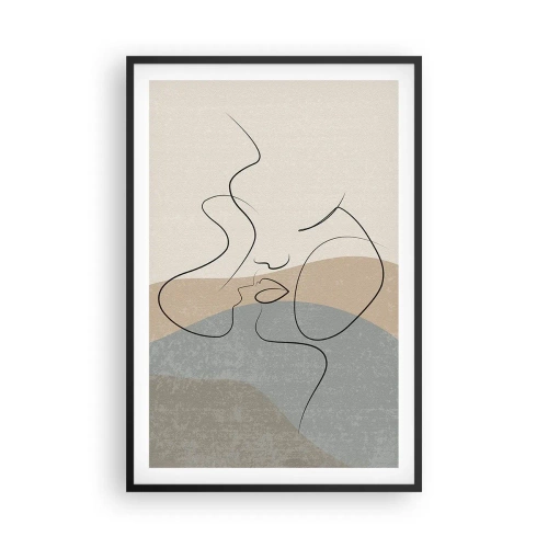 Plakat w czarnej ramie - Jak muśnięcie pędzlem - 61x91 cm