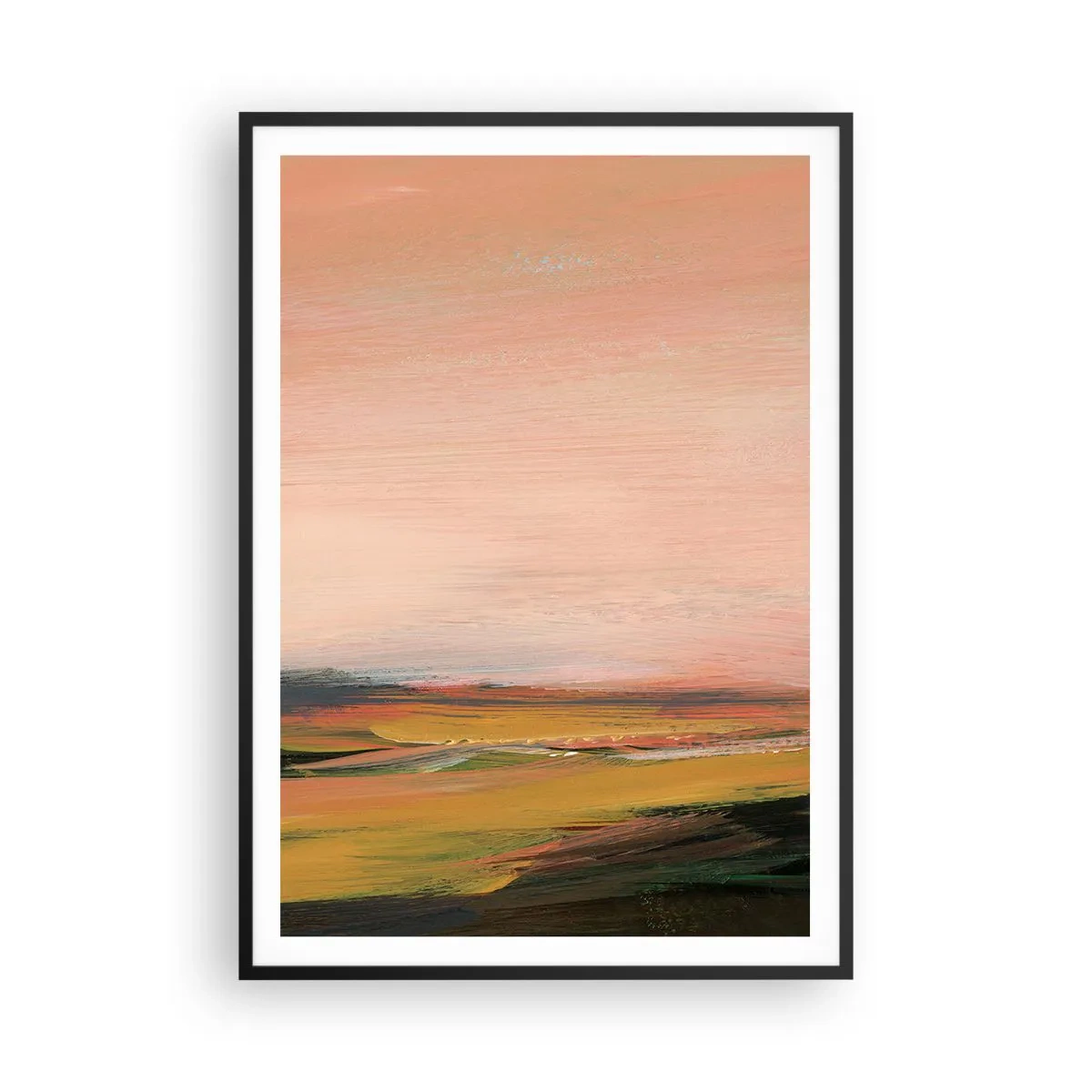 Plakat w czarnej ramie - W różowej tonacji - 70x100 cm